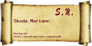 Skoda Mariann névjegykártya